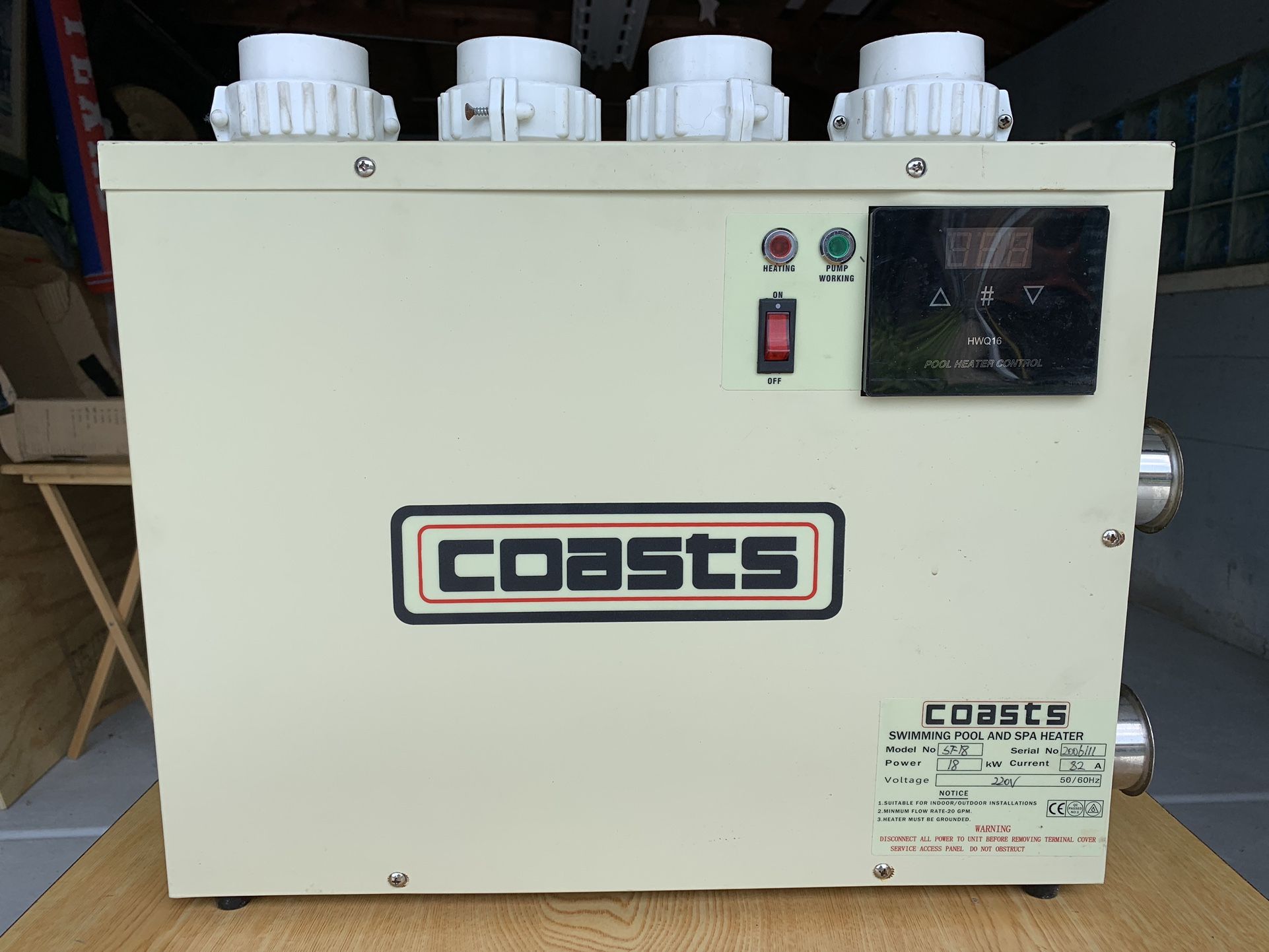 Coasts Swimming Pool And Spa Heater