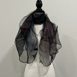Saachi Ombré Metallic Wrap/Scarf