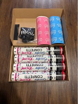 Gender Reveal confetti and powder