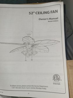 New ceiling fan