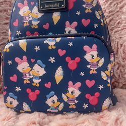 Donald And Daysie Loungefly Disney Bag Pack
