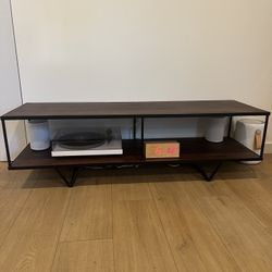 CB2 low TV console table