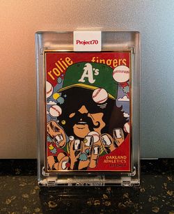 2021 Topps Project 70  Rollie Fingers  Gold Framed 1/1  baseball card