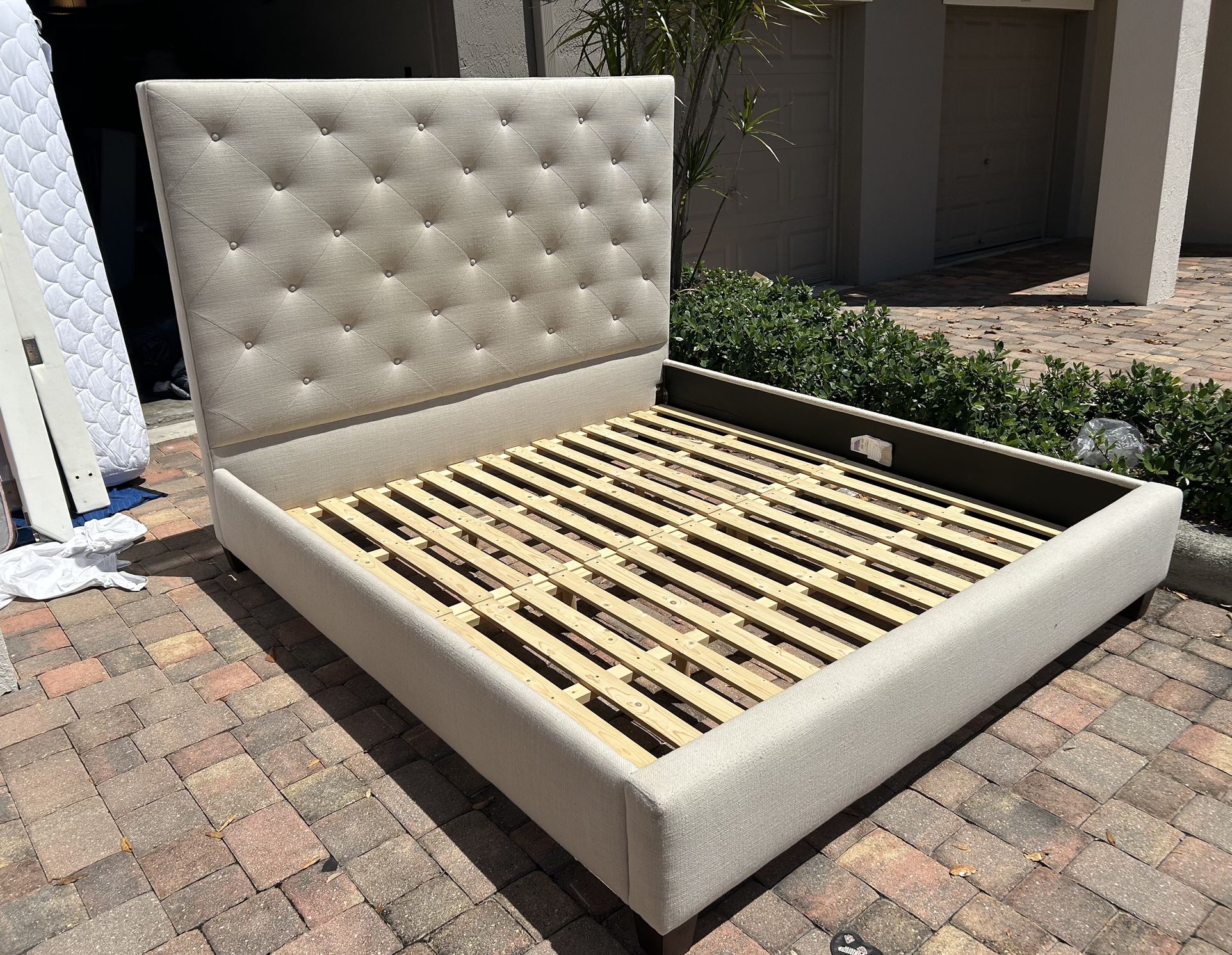 King Size Bed Frame With Mattress