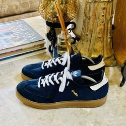 Adidas Originals Samba MC Mens 10.5 Blue Canvas Shoes Sneakers C77859