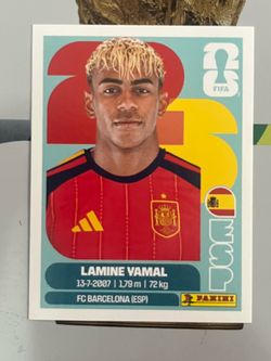 Lamine Yamal Panini Sticker