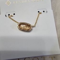 Kendra Scott Goldtone Collectors Necklace New