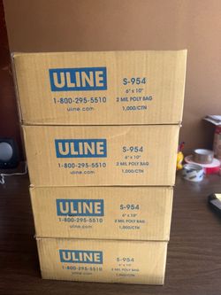 Open transparent plastic bag for different uses 6 Ć 10 inches 4000 pieces