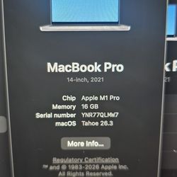 Macbook Pro M1 Pro