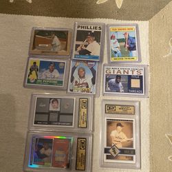 Vintage Baseball Cards  Some Signed  And Graded 