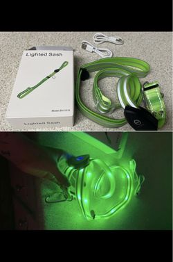 🍂BRAND NEW🍂  LED Lighted Sash USB-C Adjustable, Rechargeable, Night Safety