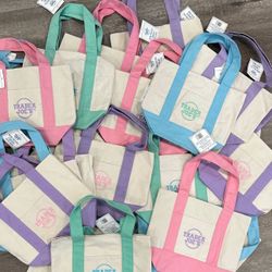 Trader Joe’s Mini TOTE BAG 2025 Pastel Colors