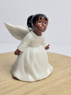Vintage Little Girl Angel Bell 1950s Porcelain, Adorable!