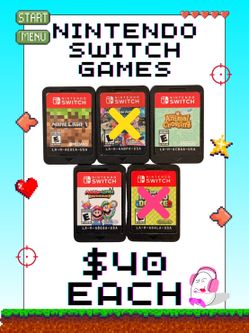 Nintendo Switch Games 🎮!