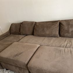 Large Sectional Couch with Storage 