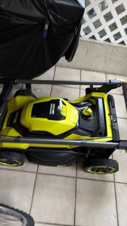 Ryobi 40 volt 2 battery 21” mower new with bag