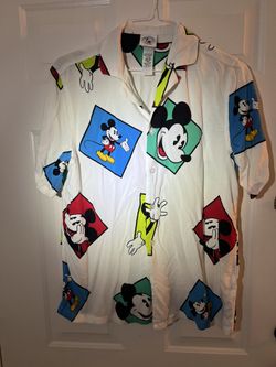 Disney Mickey Mouse Button Down Shirt