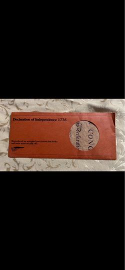 Vintage copy of the Declaration of Independence, bought in the 70’s