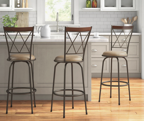 Basche Swivel Adjustable Height Bar Stool – Excellent Condition