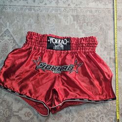 Red Yokkao Thai Shorts