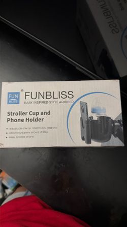 Stroller cup and phone holder