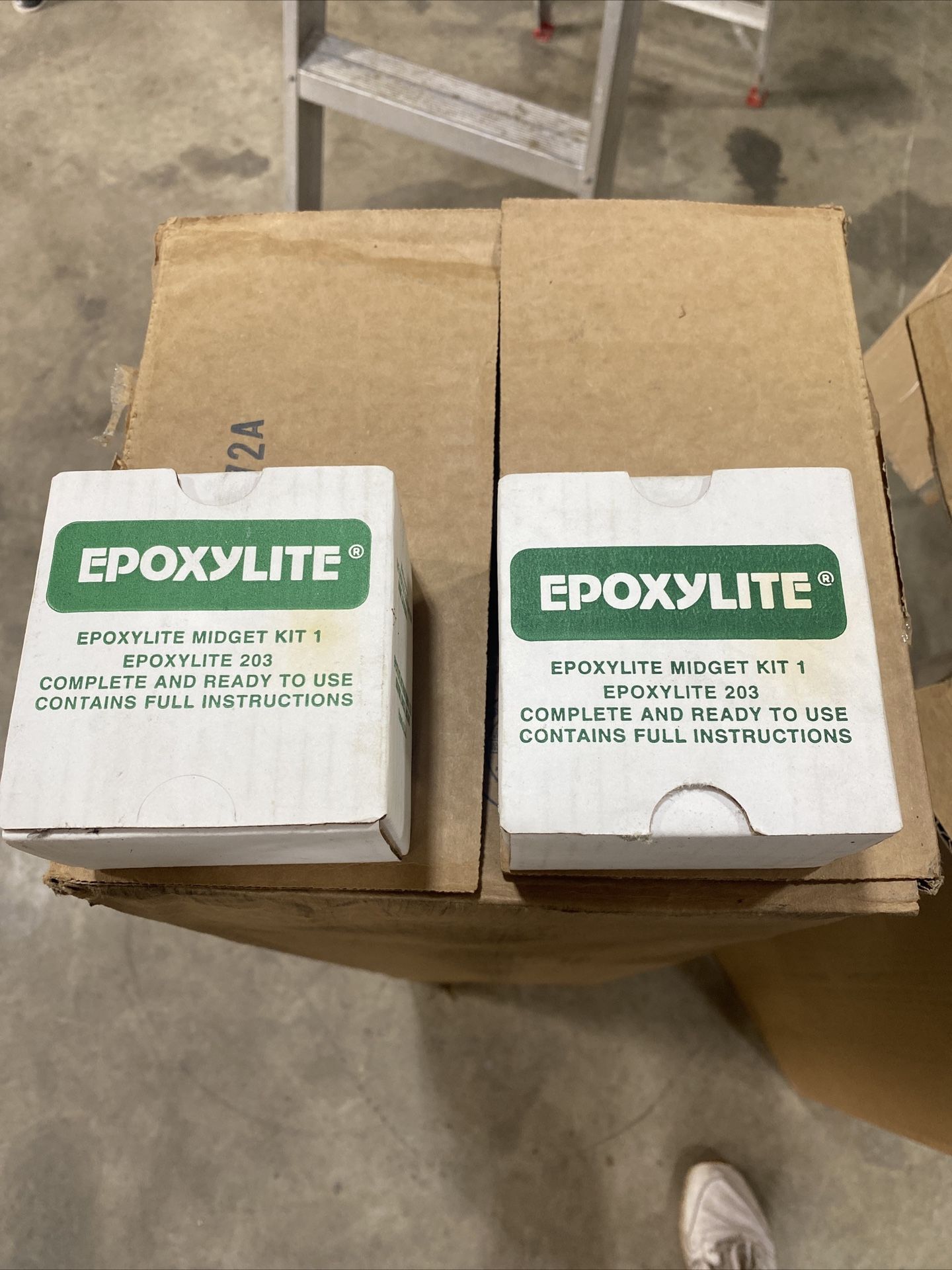 Qty 2, NIB Epoxylite 203 Midget Kit 1