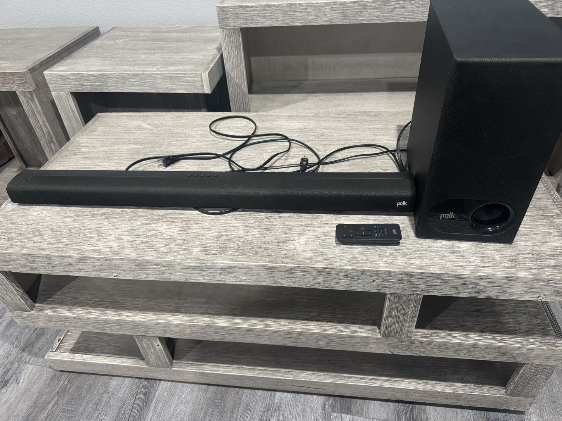 Polk Sound Bar And Subwoofer