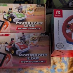 Mario and Luigi Nintendo Switch RC and Mario Kart Racing Wheel 
