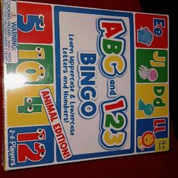 ABC , numbers bingo board game brandnew