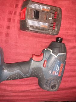 Bosch impactor lithium ion 18 v with battery charged read description