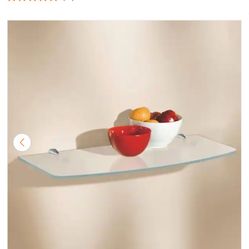 3 Glass Shelves  with Brackets 