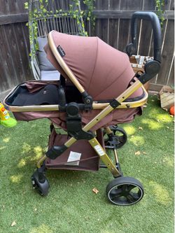 Stroller Gold and Brown