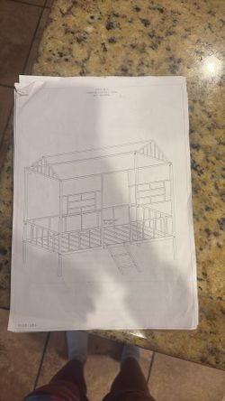 Twin Size Bed Frame: White Castle