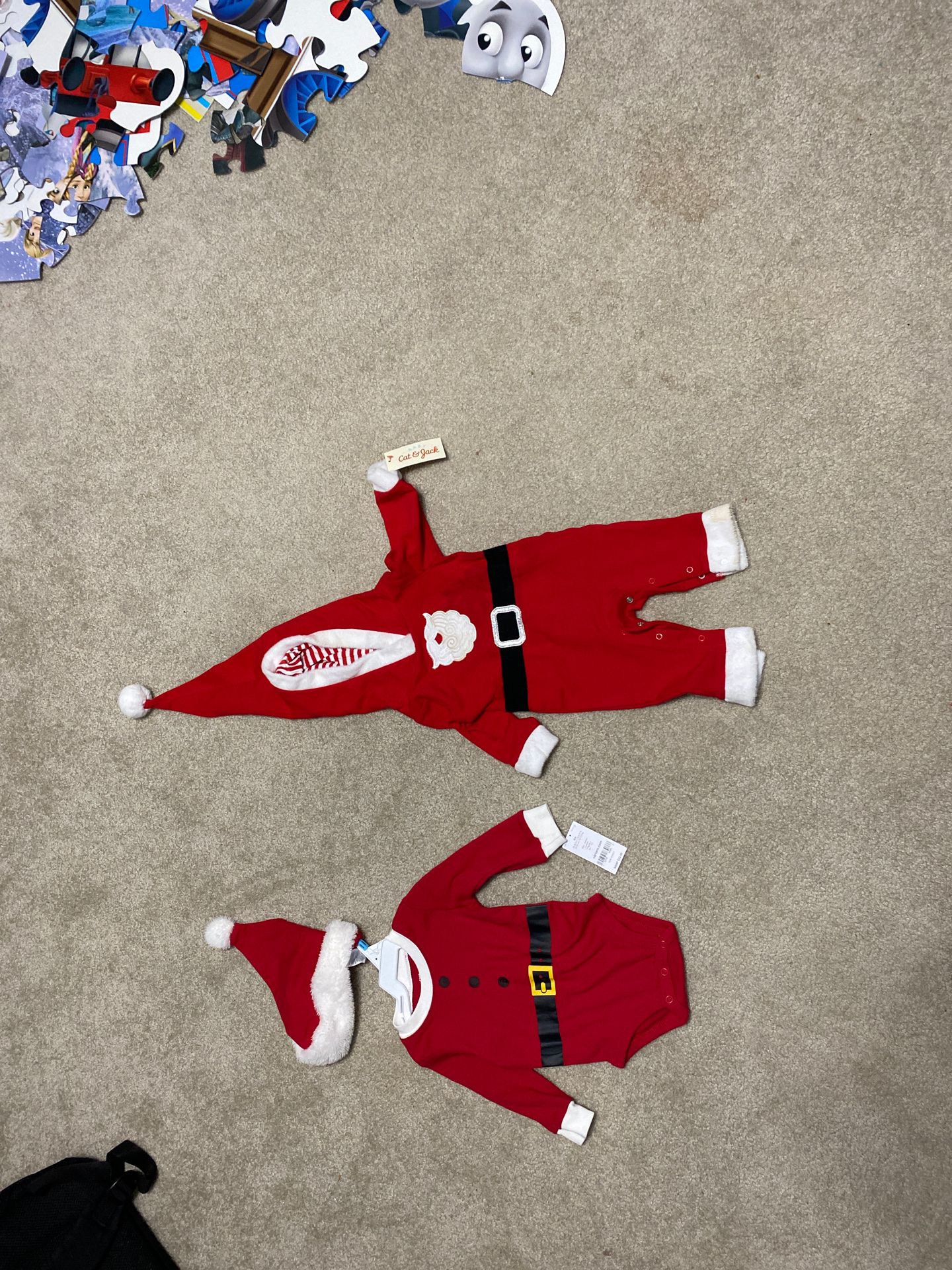 2 Christmas baby outfits