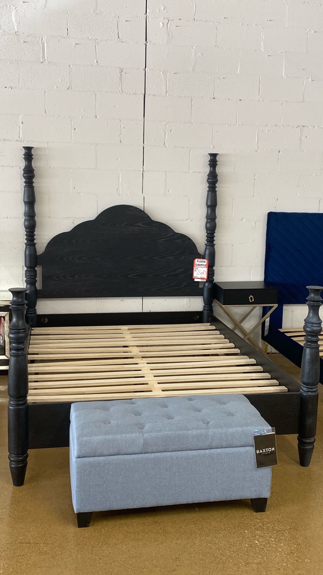 Baxton Studio Martino queen poster bed