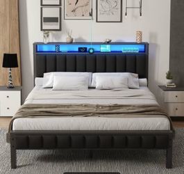 LED Queen Size Bedframe