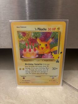 Birthday Pikachu from Celebrations