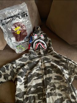 Grey Bape Hoodie
