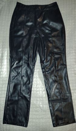 New Black Faux Leather Pants (size s)
