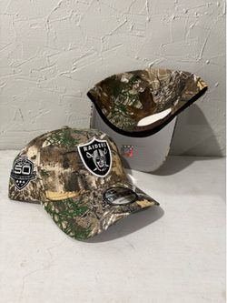 NFL new era Las Vegas raiders Realtree camouflage 50th anniversary patch 9forty a frame SnapBack hats