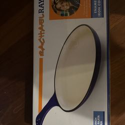 Rachael  Ray Cast Iron Enamel Fajita Pan