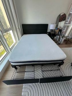Queen Bed Frame & Mattress