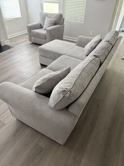 Sofa, Chaise And Chair