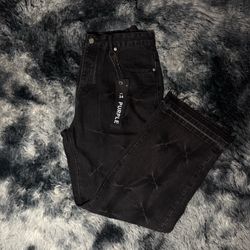 Flared Purple Jeans