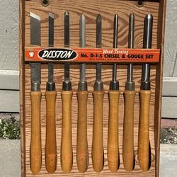 Disston Porter wood turning chisel & gouge set.