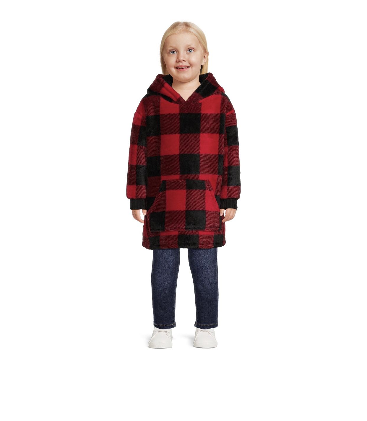 Toddler Unisex Faux Sherpa Hoodie, Size 2T