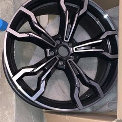 Original BMW Style 765M 21inch Rim- Orbit Grey & Machine Finished Silver-1 WHEEL