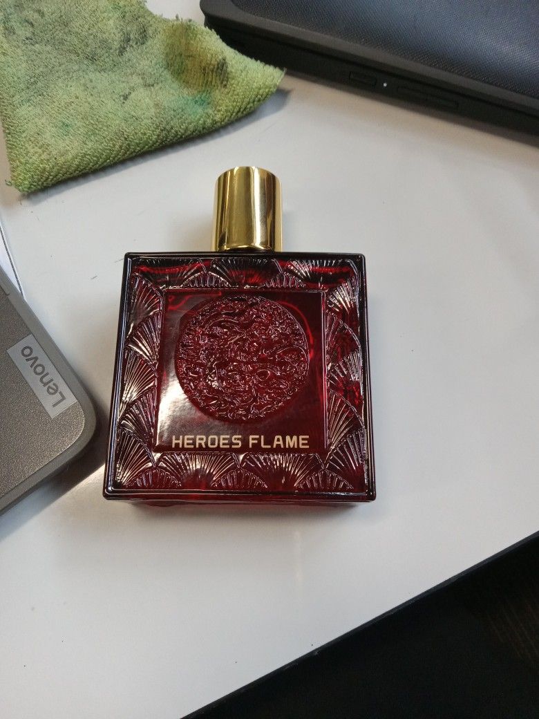 Heroes Flame 3.3 Oz Eau De Toilette Spray Perfume For Men - Spice, Citrus,Woody Notes