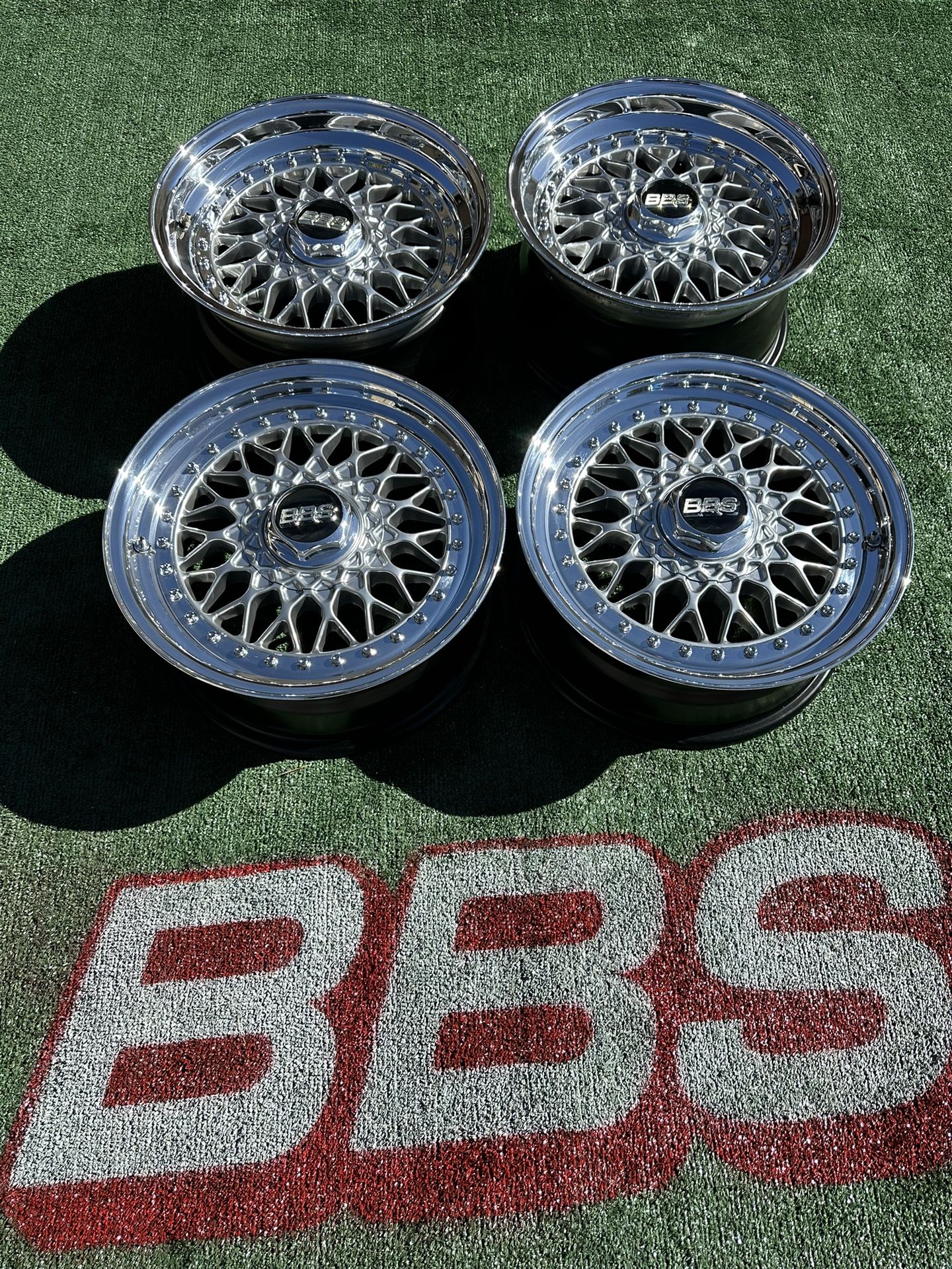 Genuine BBS RS 15x6.5 ET18 15x7.5 ET6 4x100 Wheels