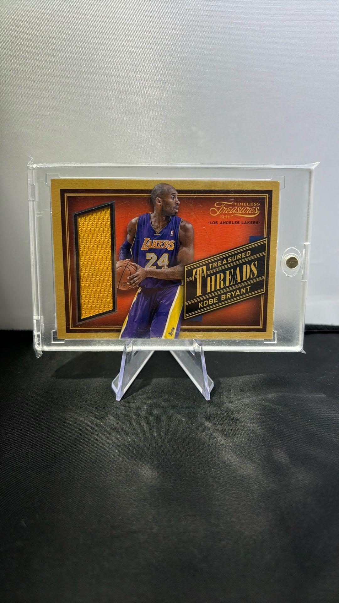 2013 Kobe Bryant Patch Treasured Threads Game Worn